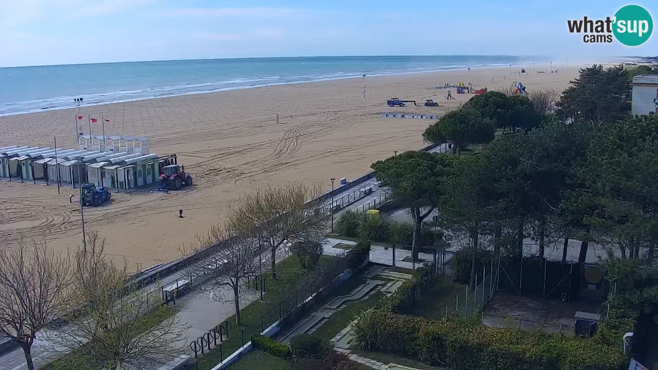 Webcam en direct plage de Bibione – vue depuis Ashanti ApartHotel