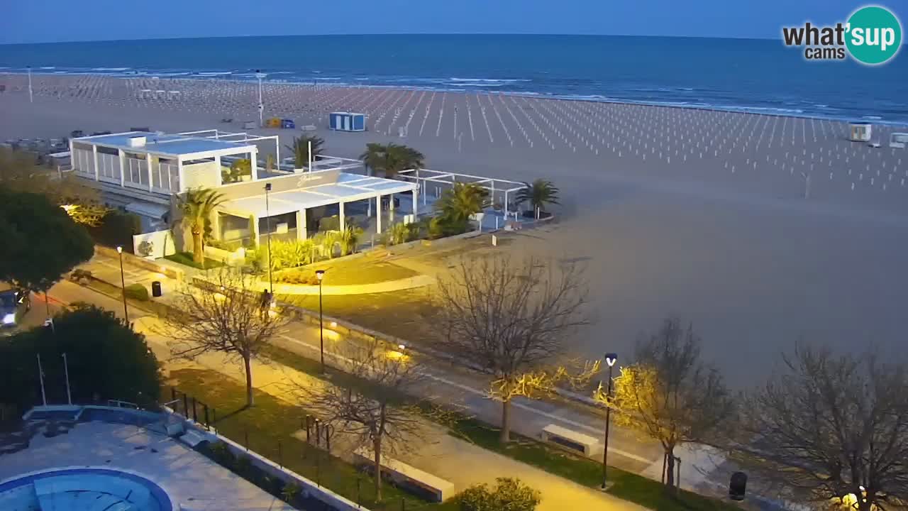 Webcam en direct plage de Bibione – vue depuis Ashanti ApartHotel