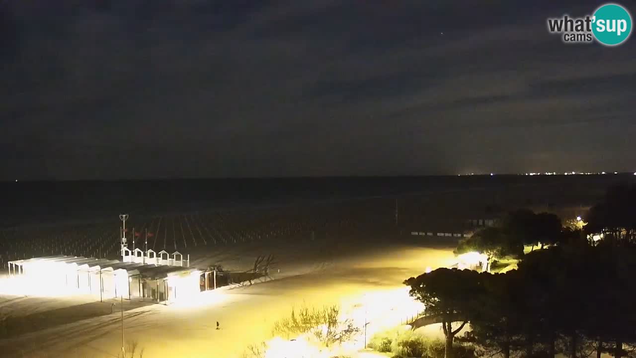 Web kamera Bibione plaža – pogled sa Ashanti ApartHotela