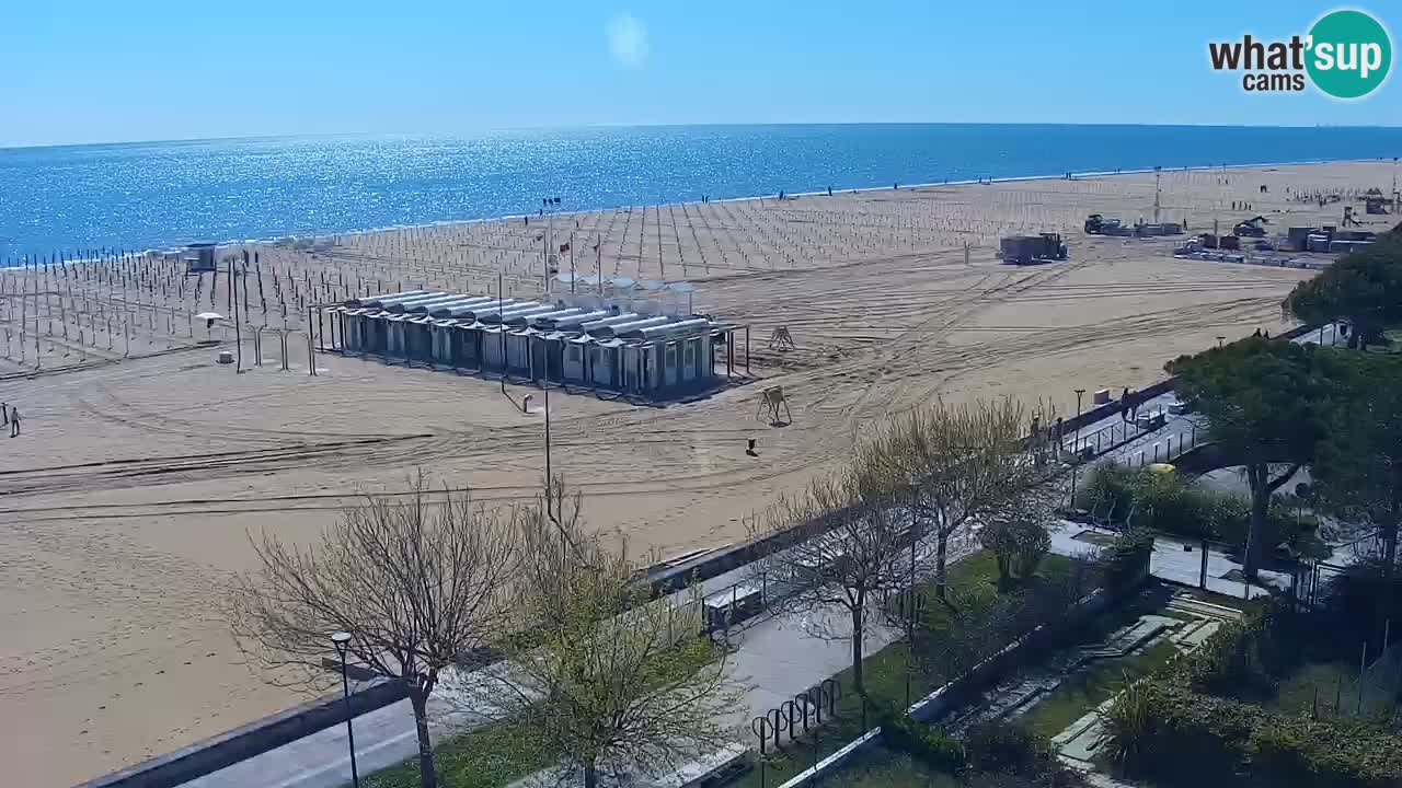 Web kamera Bibione plaža – pogled sa Ashanti ApartHotela