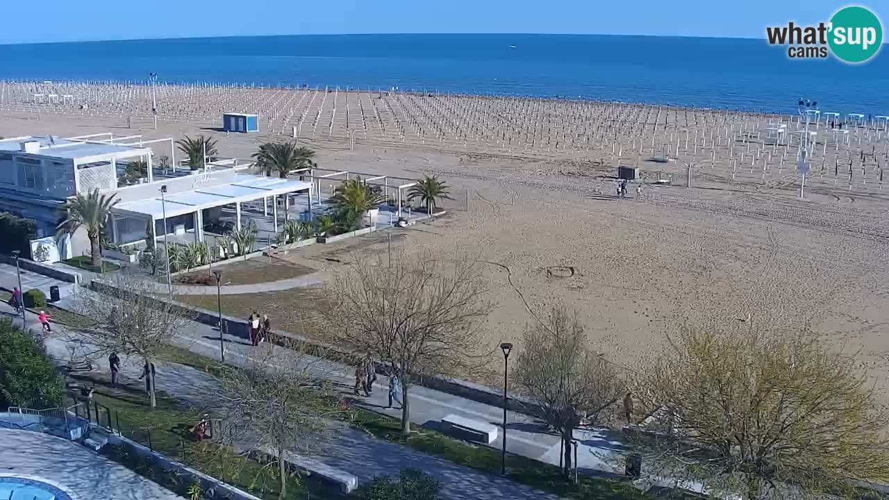 Webcam en vivo playa Bibione – vista desde Ashanti ApartHotel