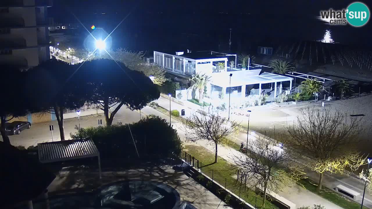 Web kamera Bibione plaža – pogled sa Ashanti ApartHotela