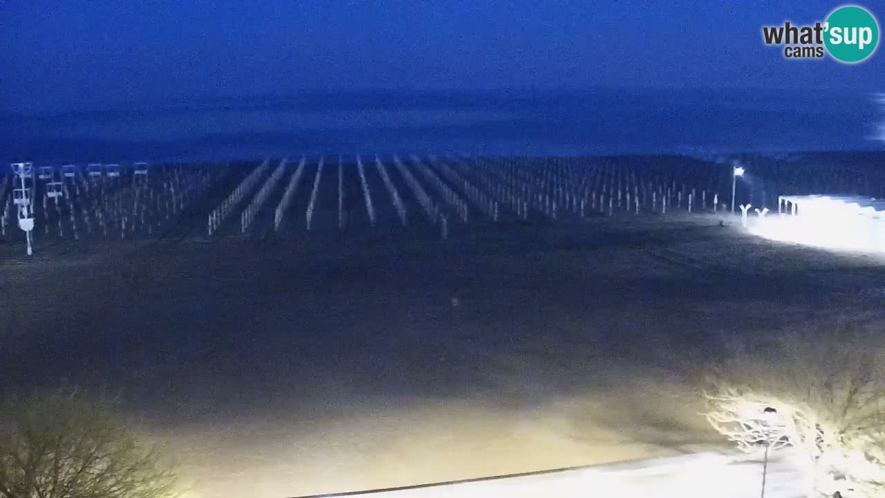 Webcam en direct plage de Bibione – vue depuis Ashanti ApartHotel