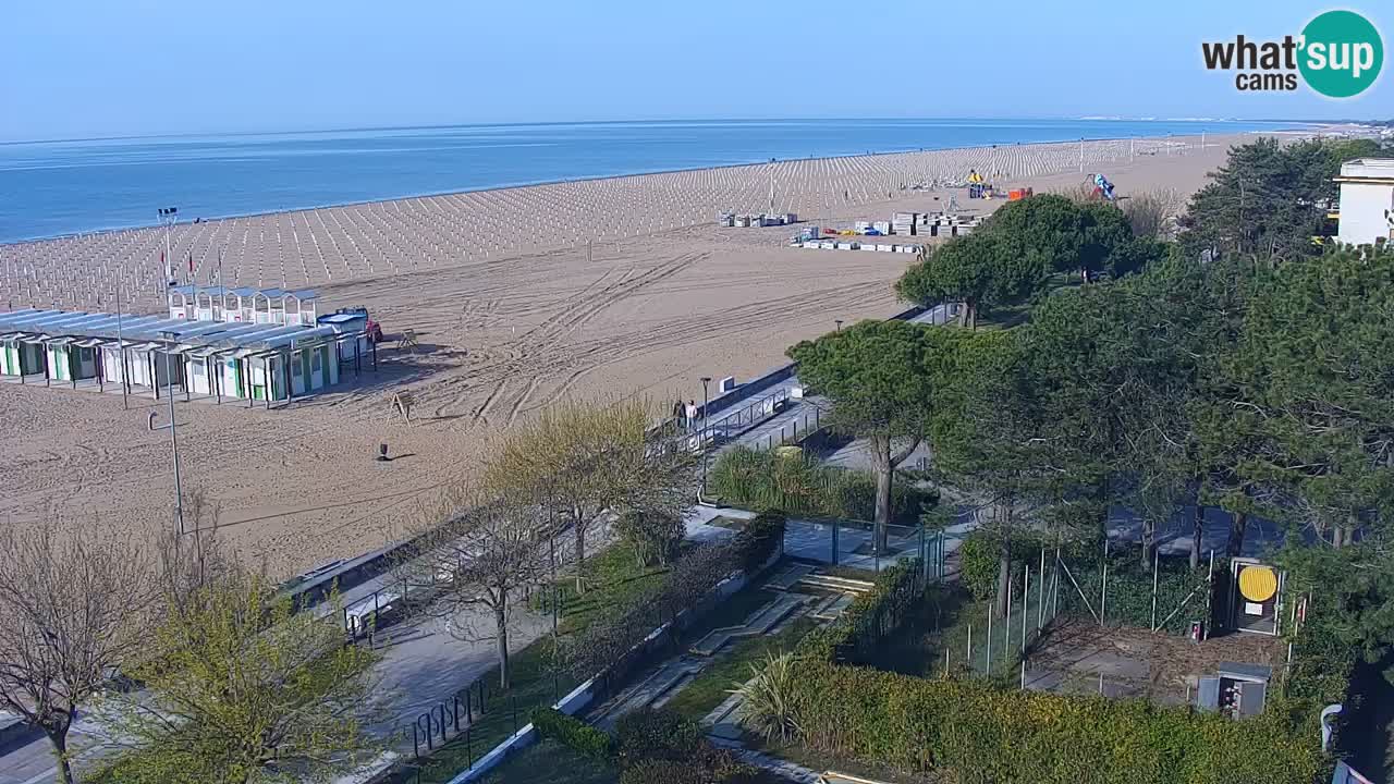Webcam en direct plage de Bibione – vue depuis Ashanti ApartHotel