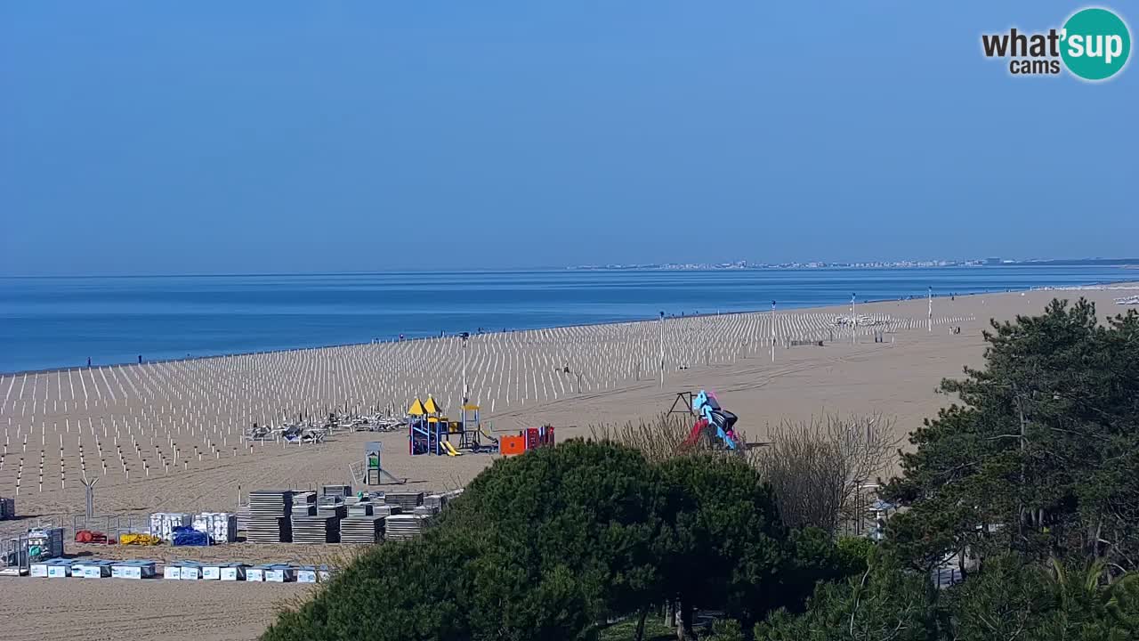 Web kamera Bibione plaža – pogled sa Ashanti ApartHotela