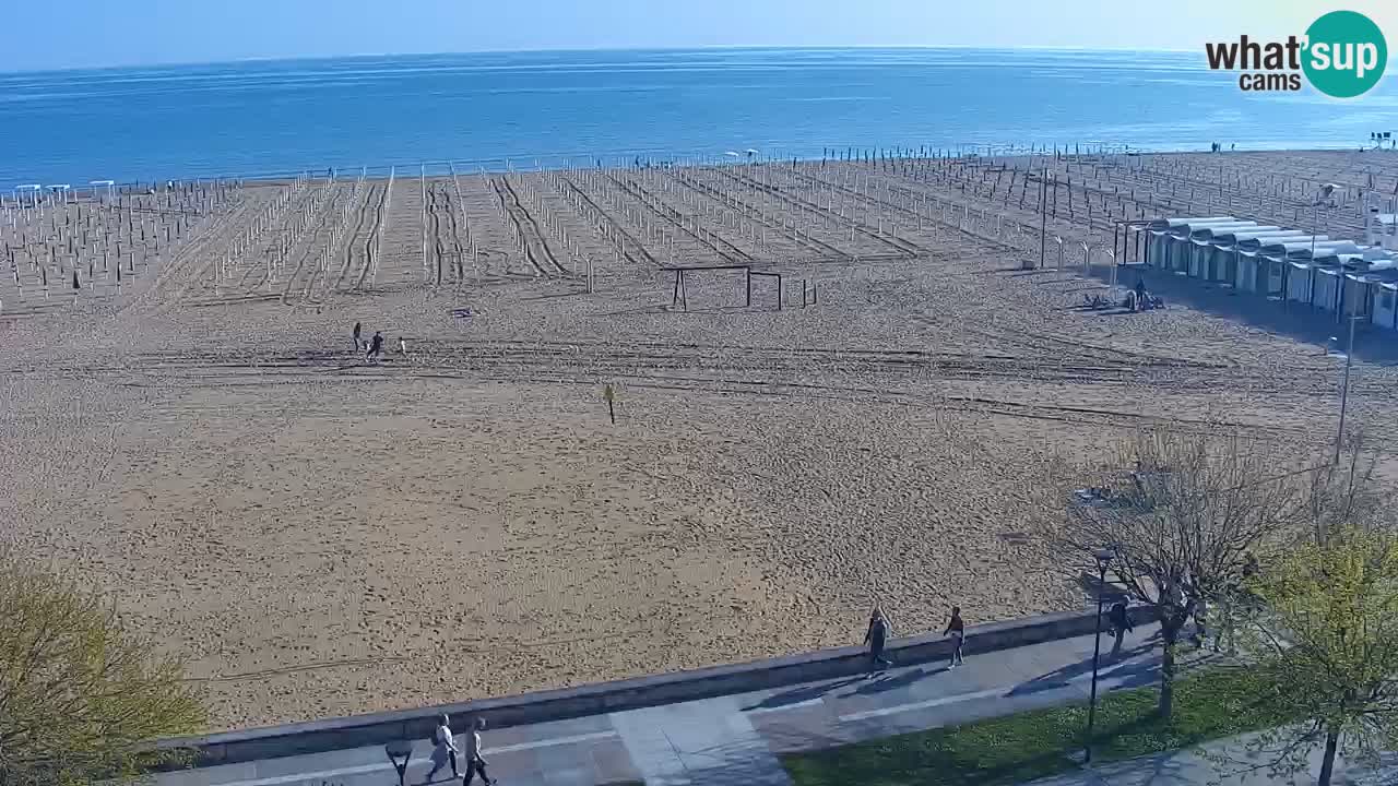 Spletna kamera Bibione plaža – pogled iz Ashanti ApartHotela