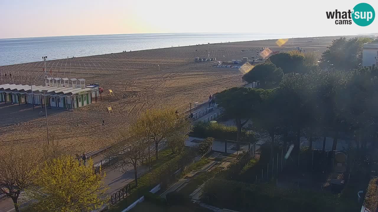 Webcam en direct plage de Bibione – vue depuis Ashanti ApartHotel