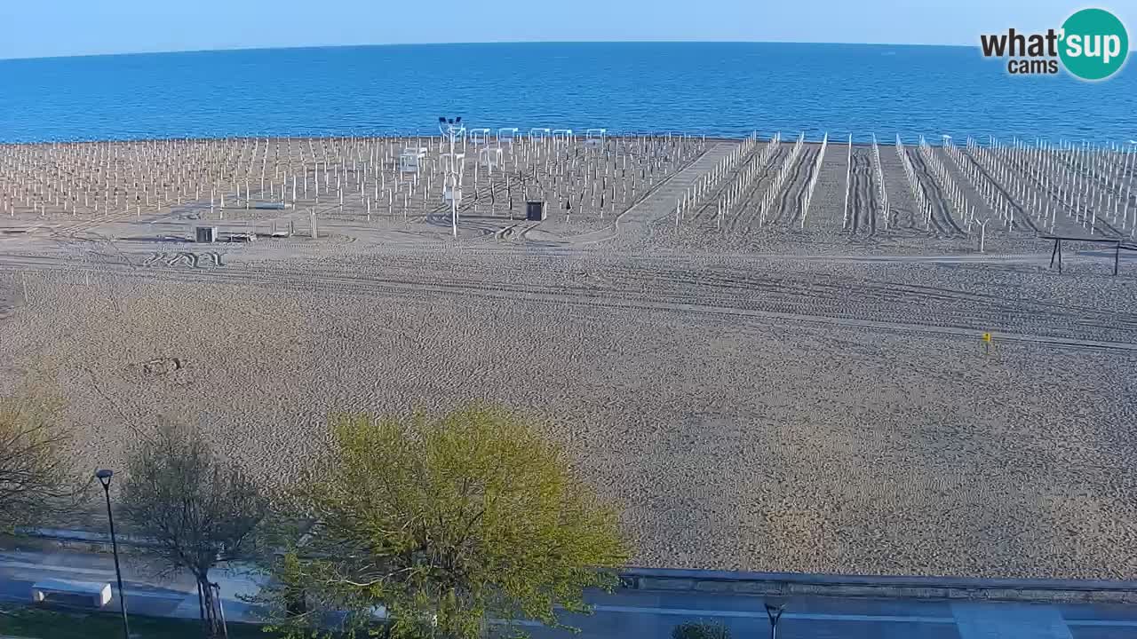 Web kamera Bibione plaža – pogled sa Ashanti ApartHotela
