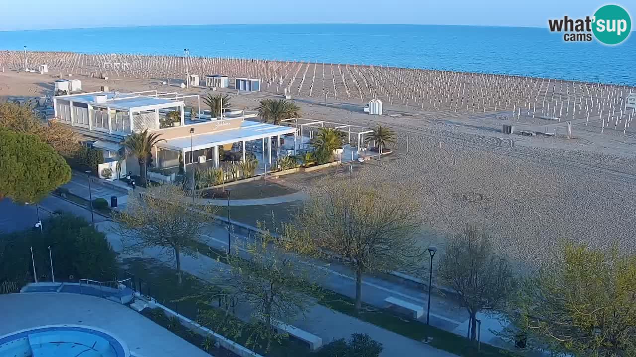 Web kamera Bibione plaža – pogled sa Ashanti ApartHotela