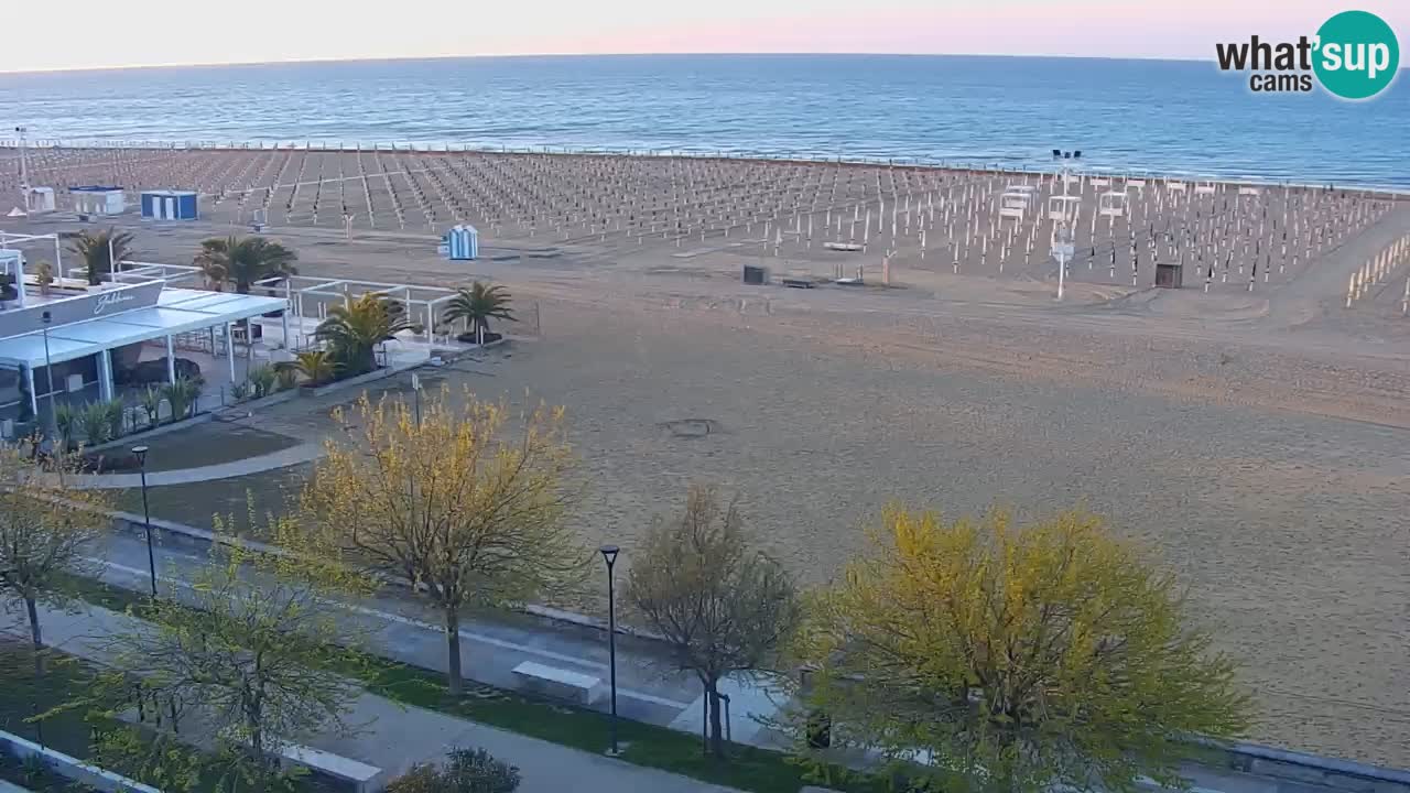 Webcam en vivo playa Bibione – vista desde Ashanti ApartHotel