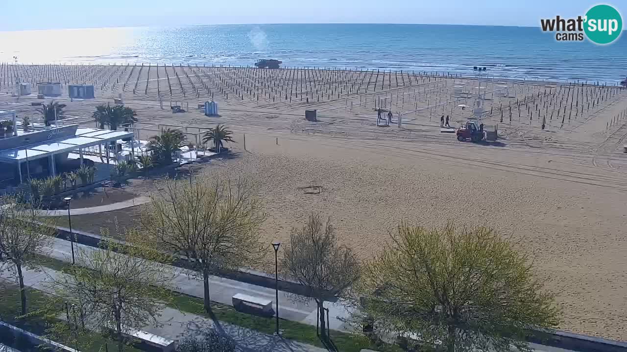 Web kamera Bibione plaža – pogled sa Ashanti ApartHotela