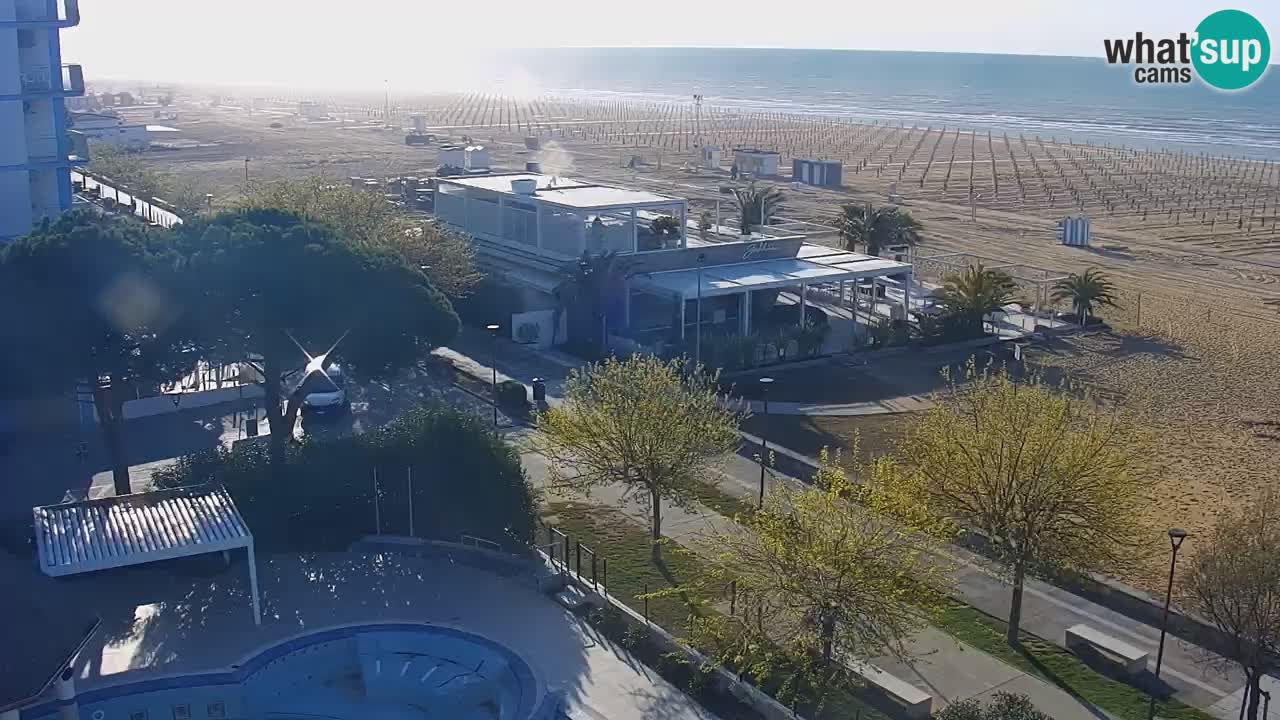 Web kamera Bibione plaža – pogled sa Ashanti ApartHotela