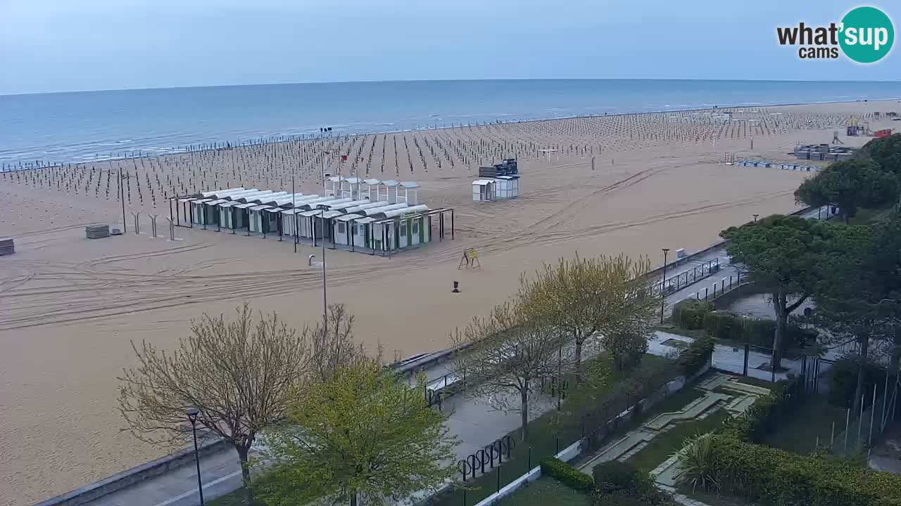 Webcam en direct plage de Bibione – vue depuis Ashanti ApartHotel