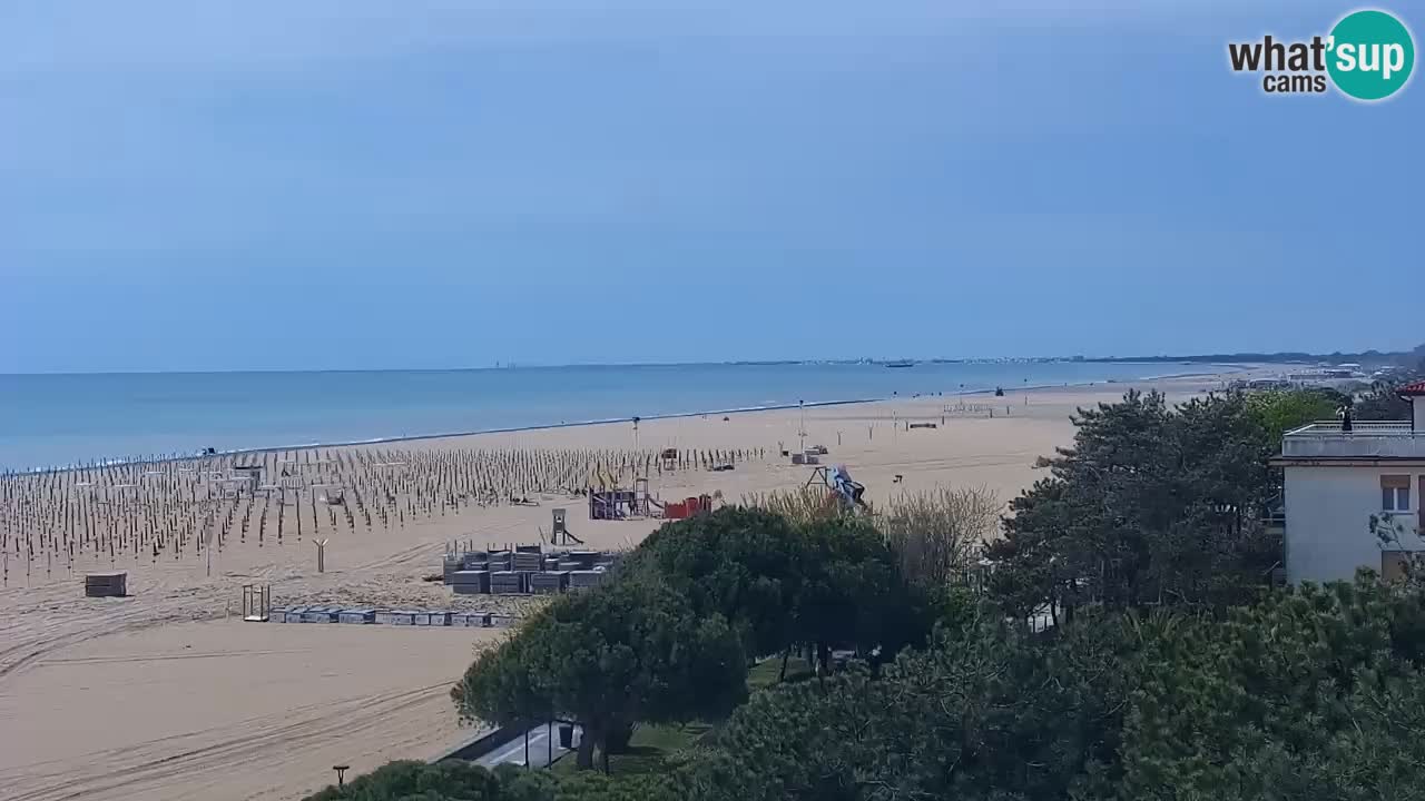 Web kamera Bibione plaža – pogled sa Ashanti ApartHotela