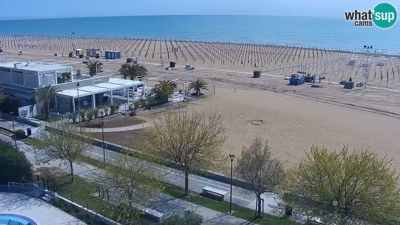 Webcam en vivo playa Bibione – vista desde Ashanti ApartHotel