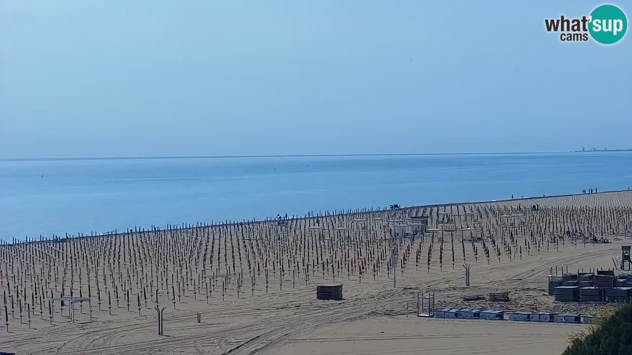 Spletna kamera Bibione plaža – pogled iz Ashanti ApartHotela