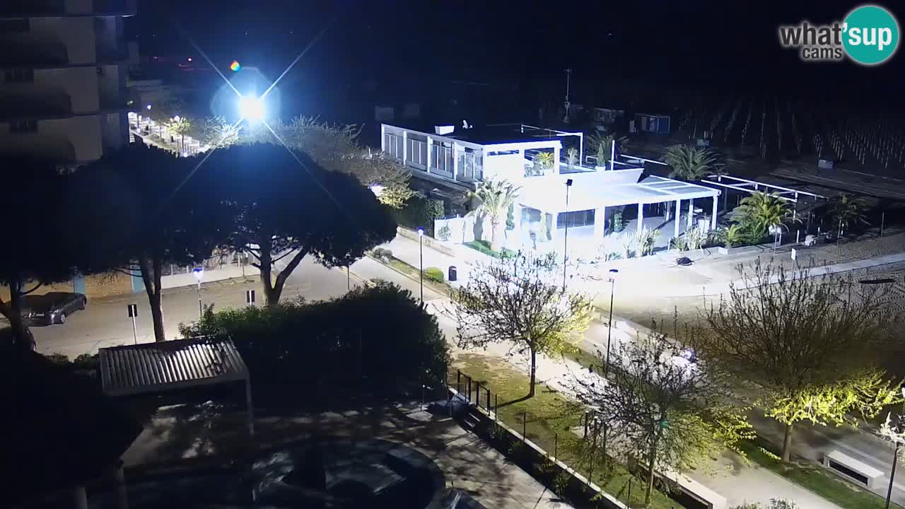 Webcam en direct plage de Bibione – vue depuis Ashanti ApartHotel
