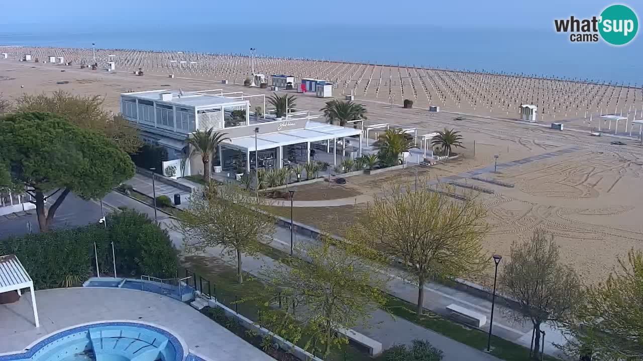 Web kamera Bibione plaža – pogled sa Ashanti ApartHotela