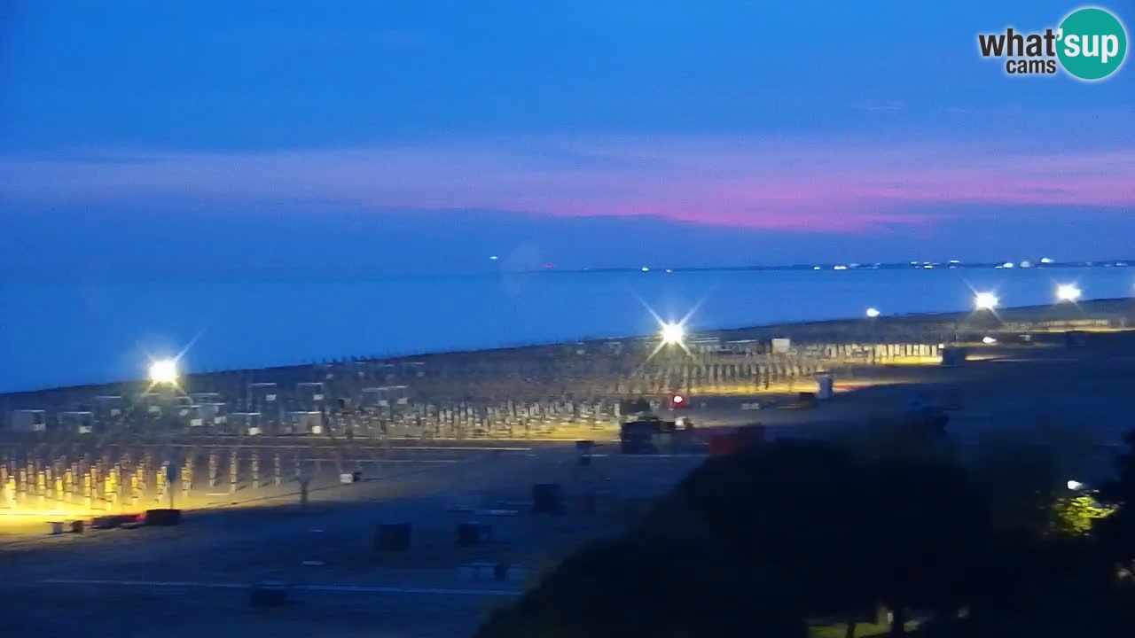 Web kamera Bibione plaža – pogled sa Ashanti ApartHotela