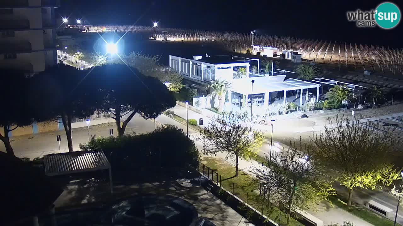 Webcam en direct plage de Bibione – vue depuis Ashanti ApartHotel