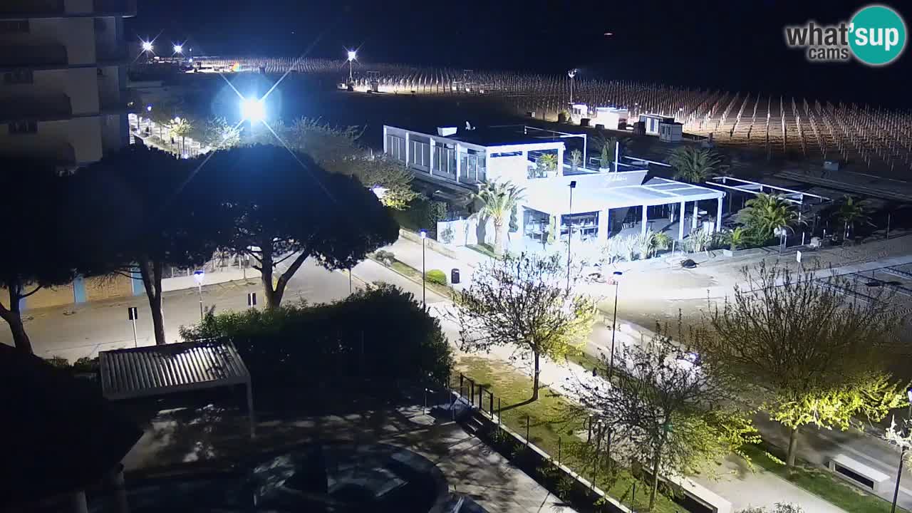 Webcam en direct plage de Bibione – vue depuis Ashanti ApartHotel
