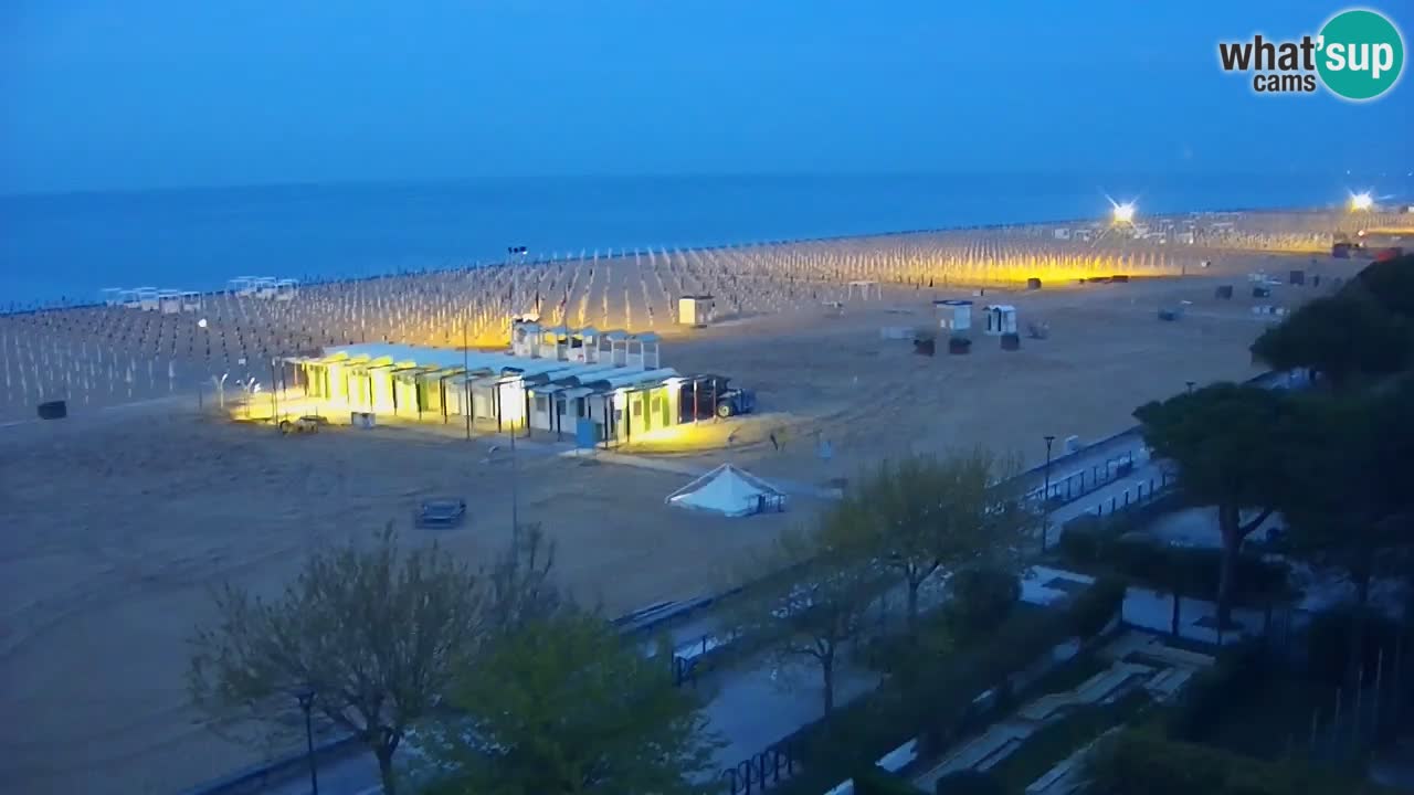 Webcam en vivo playa Bibione – vista desde Ashanti ApartHotel