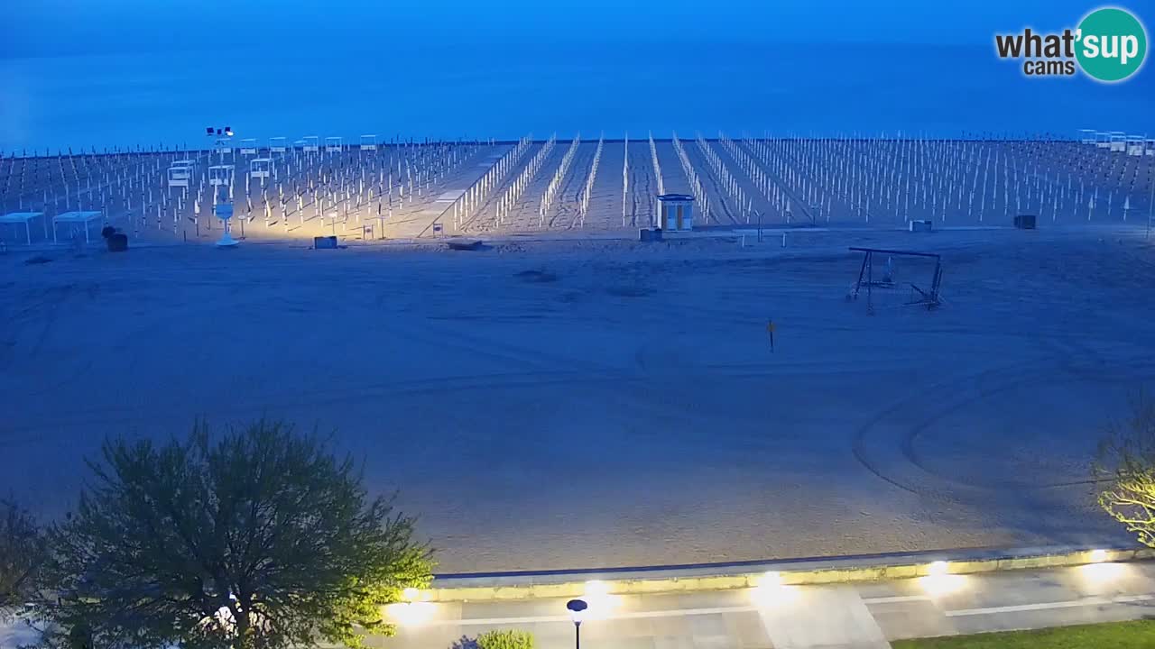 Webcam en direct plage de Bibione – vue depuis Ashanti ApartHotel