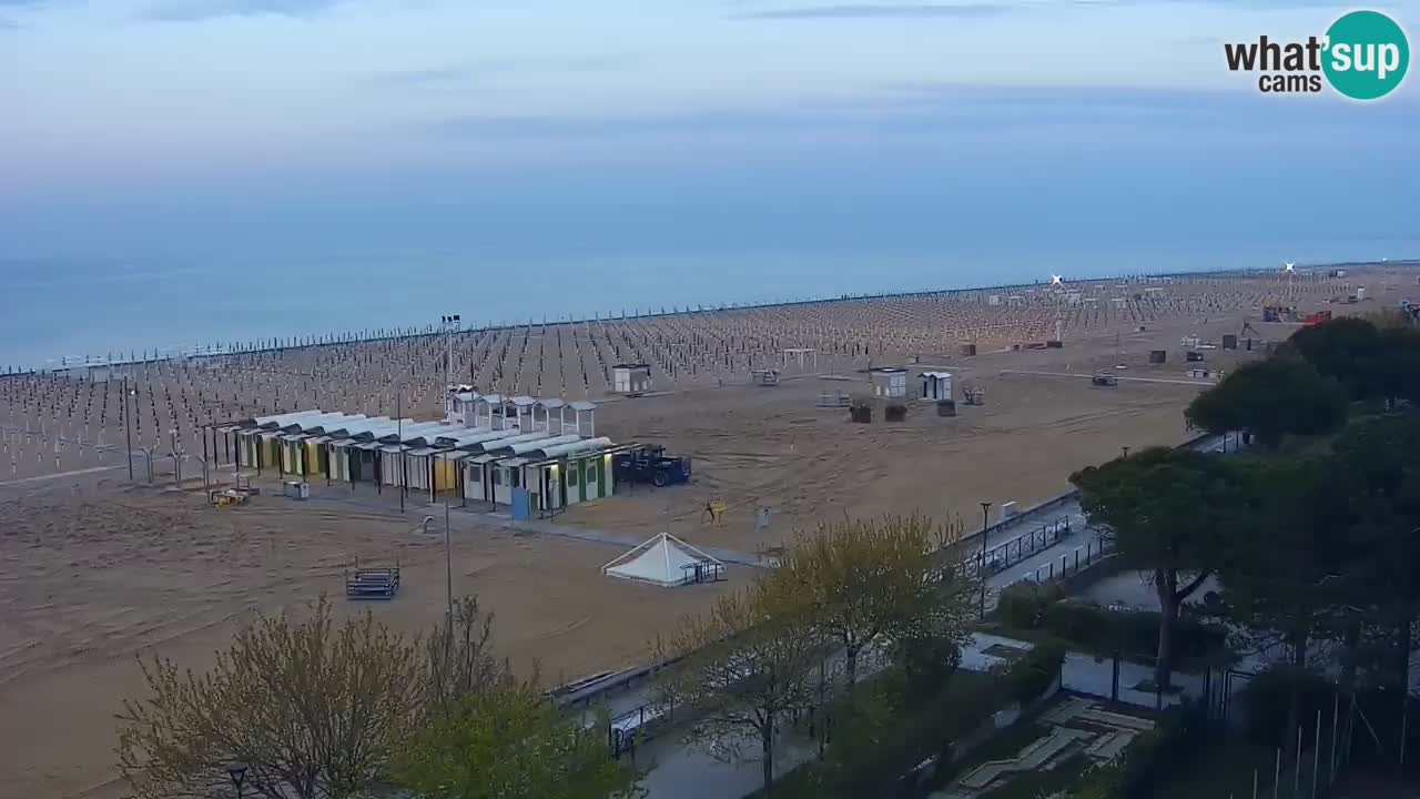 Webcam en vivo playa Bibione – vista desde Ashanti ApartHotel