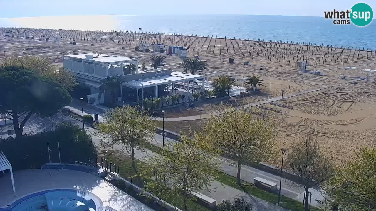 Web kamera Bibione plaža – pogled sa Ashanti ApartHotela