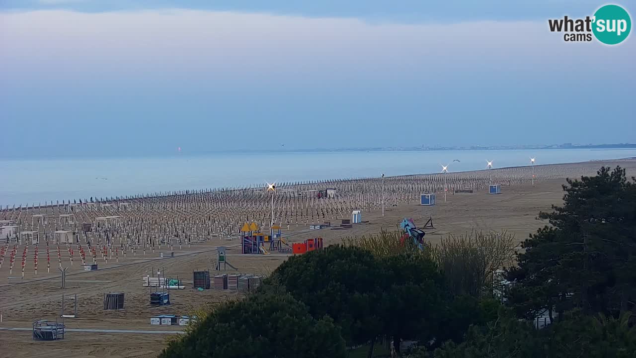 Webcam en direct plage de Bibione – vue depuis Ashanti ApartHotel