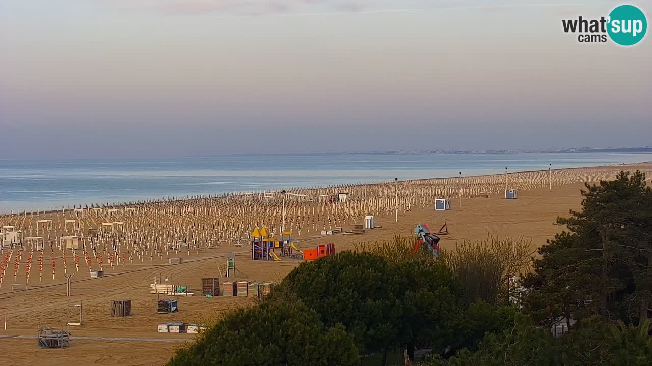 Webcam en direct plage de Bibione – vue depuis Ashanti ApartHotel