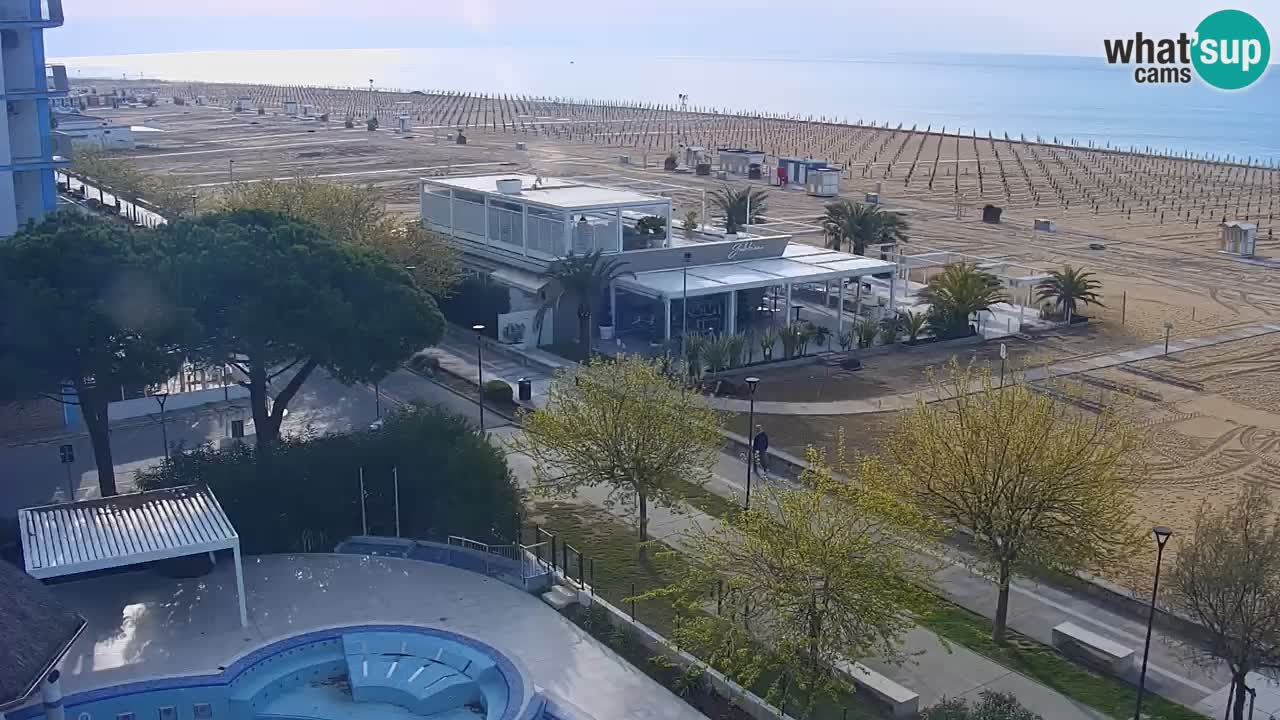 Webcam en direct plage de Bibione – vue depuis Ashanti ApartHotel