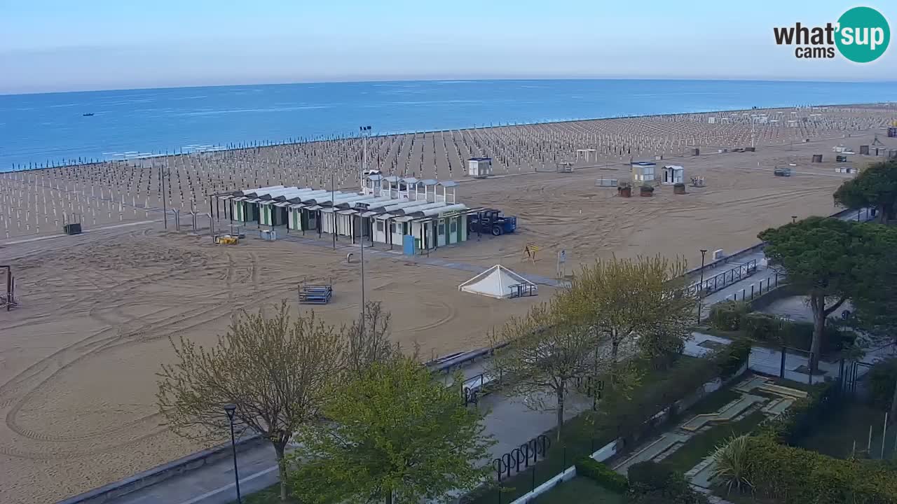 Web kamera Bibione plaža – pogled sa Ashanti ApartHotela