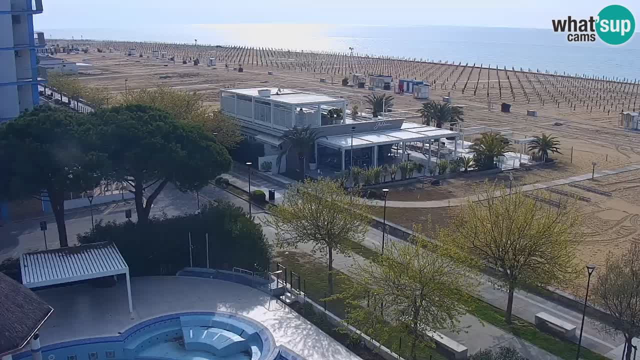 Web kamera Bibione plaža – pogled sa Ashanti ApartHotela