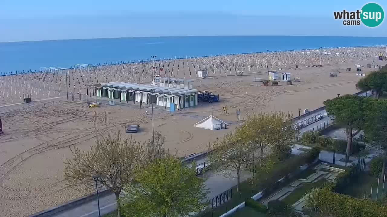 Webcam en direct plage de Bibione – vue depuis Ashanti ApartHotel