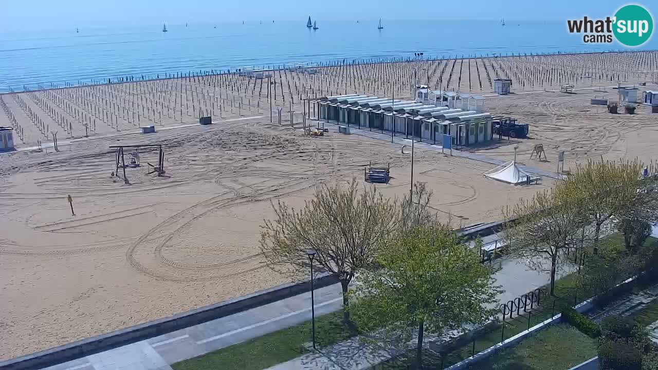 Webcam en vivo playa Bibione – vista desde Ashanti ApartHotel
