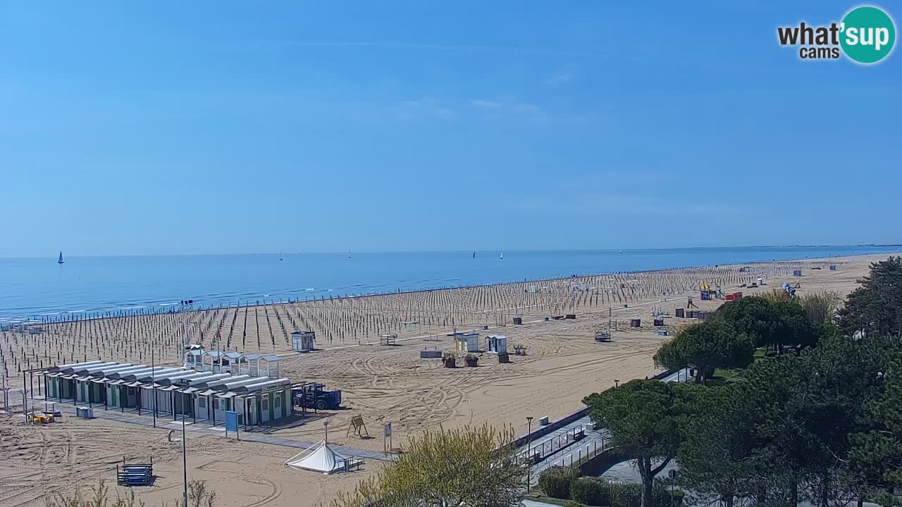 Webcam en vivo playa Bibione – vista desde Ashanti ApartHotel