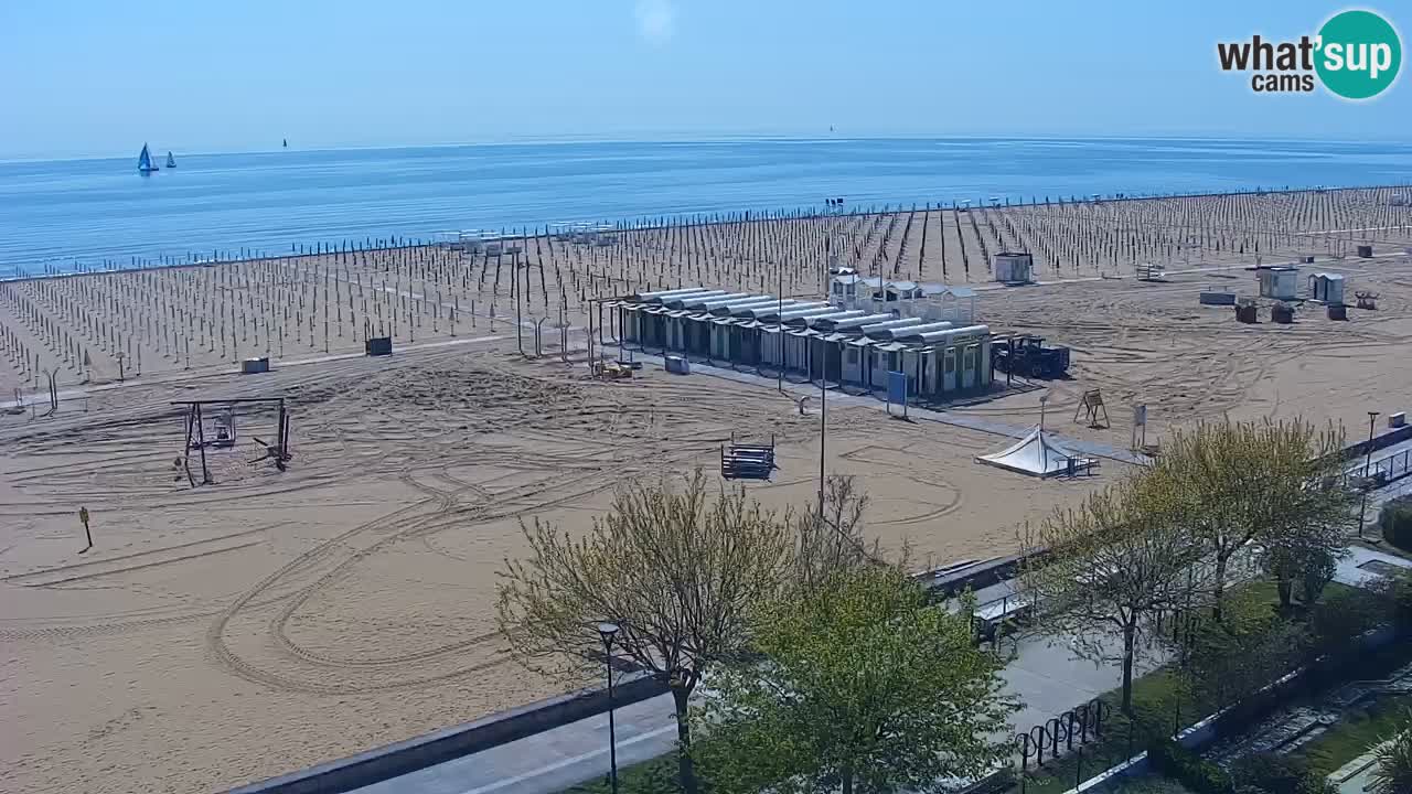 Webcam en vivo playa Bibione – vista desde Ashanti ApartHotel