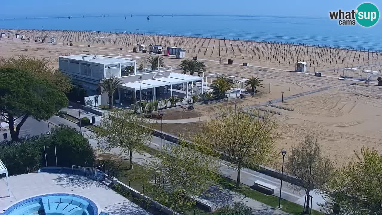 Webcam en direct plage de Bibione – vue depuis Ashanti ApartHotel