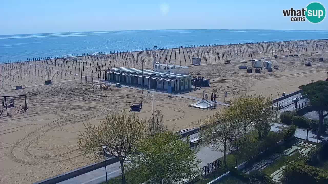 Webcam en vivo playa Bibione – vista desde Ashanti ApartHotel