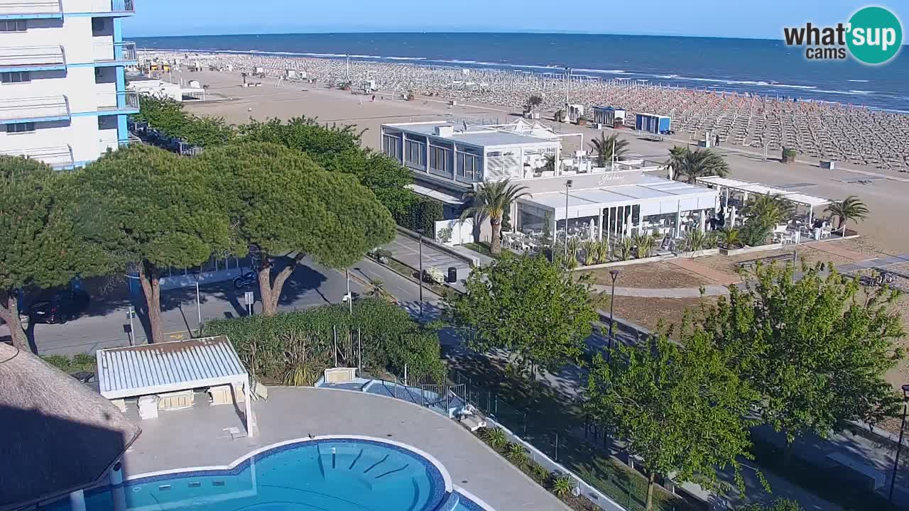 Webcam en direct plage de Bibione – vue depuis Ashanti ApartHotel