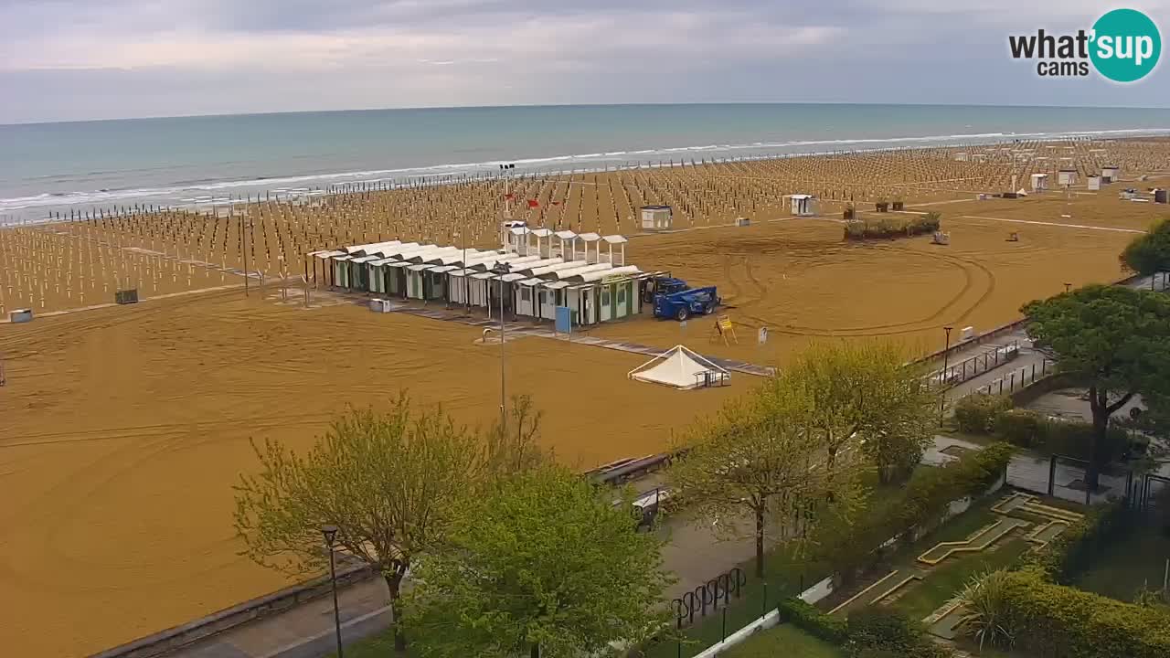 Web kamera Bibione plaža – pogled sa Ashanti ApartHotela