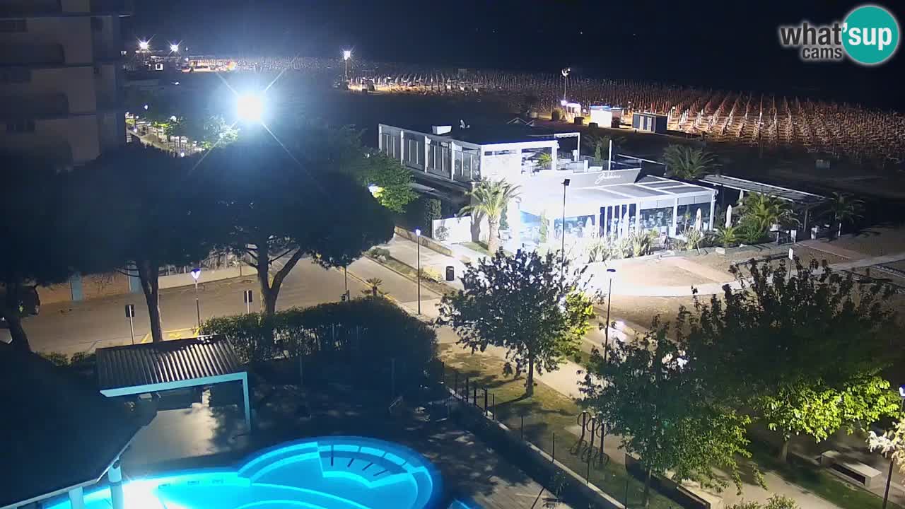Webcam en direct plage de Bibione – vue depuis Ashanti ApartHotel