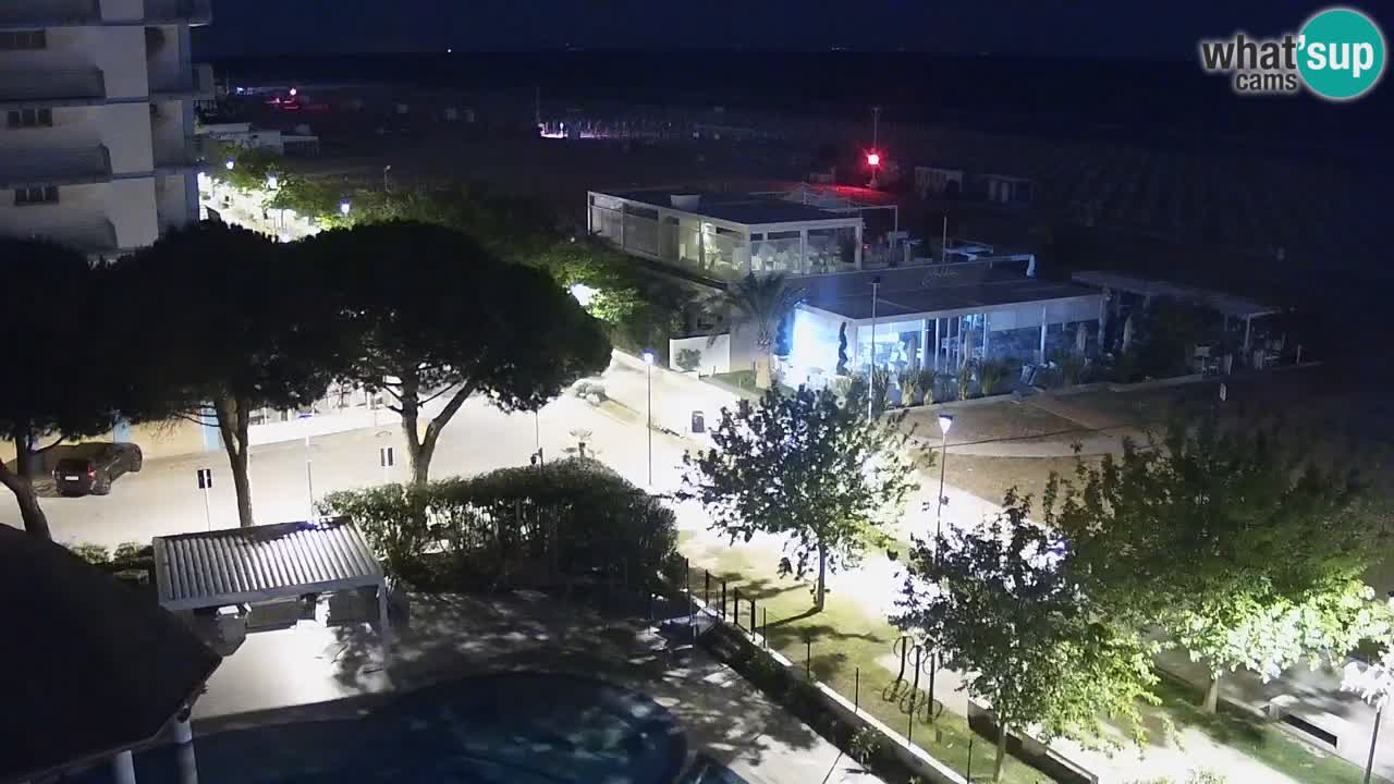 Webcam en direct plage de Bibione – vue depuis Ashanti ApartHotel