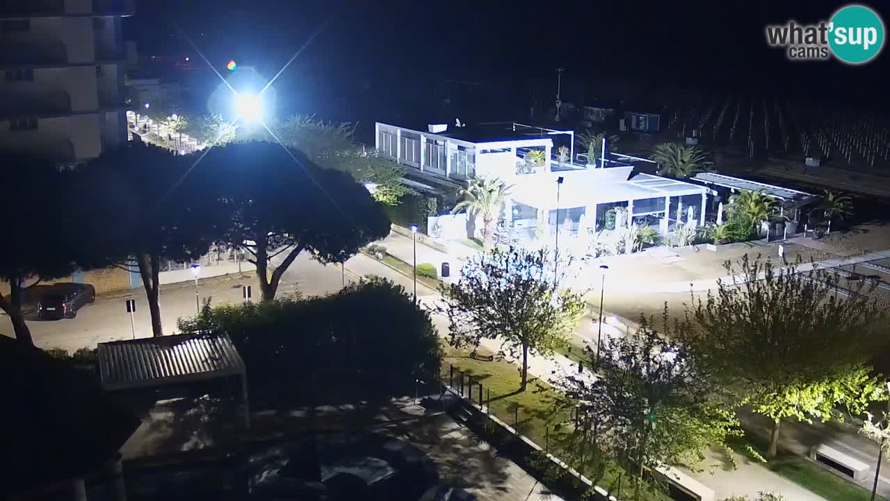Webcam en vivo playa Bibione – vista desde Ashanti ApartHotel