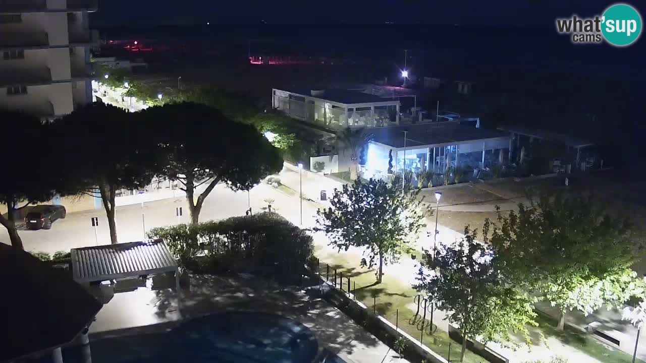Webcam en direct plage de Bibione – vue depuis Ashanti ApartHotel