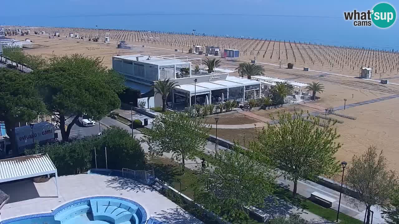Webcam en vivo playa Bibione – vista desde Ashanti ApartHotel