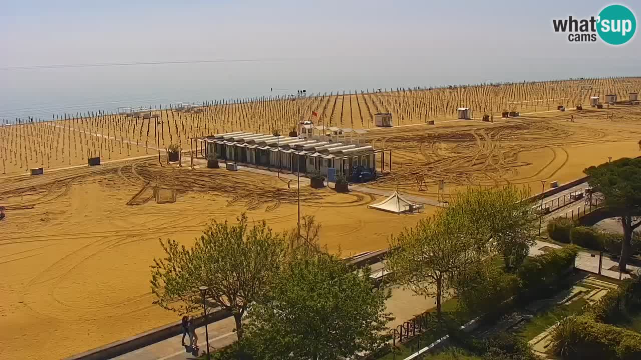 Webcam en direct plage de Bibione – vue depuis Ashanti ApartHotel
