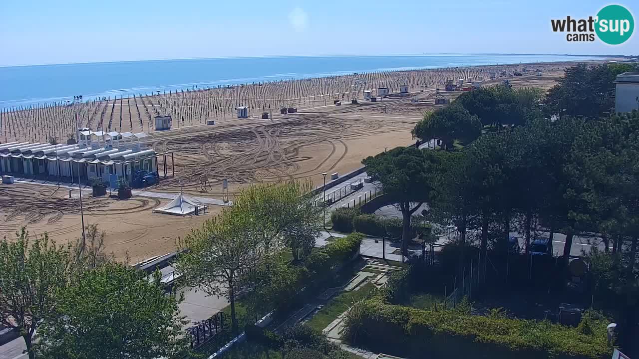 Webcam en vivo playa Bibione – vista desde Ashanti ApartHotel