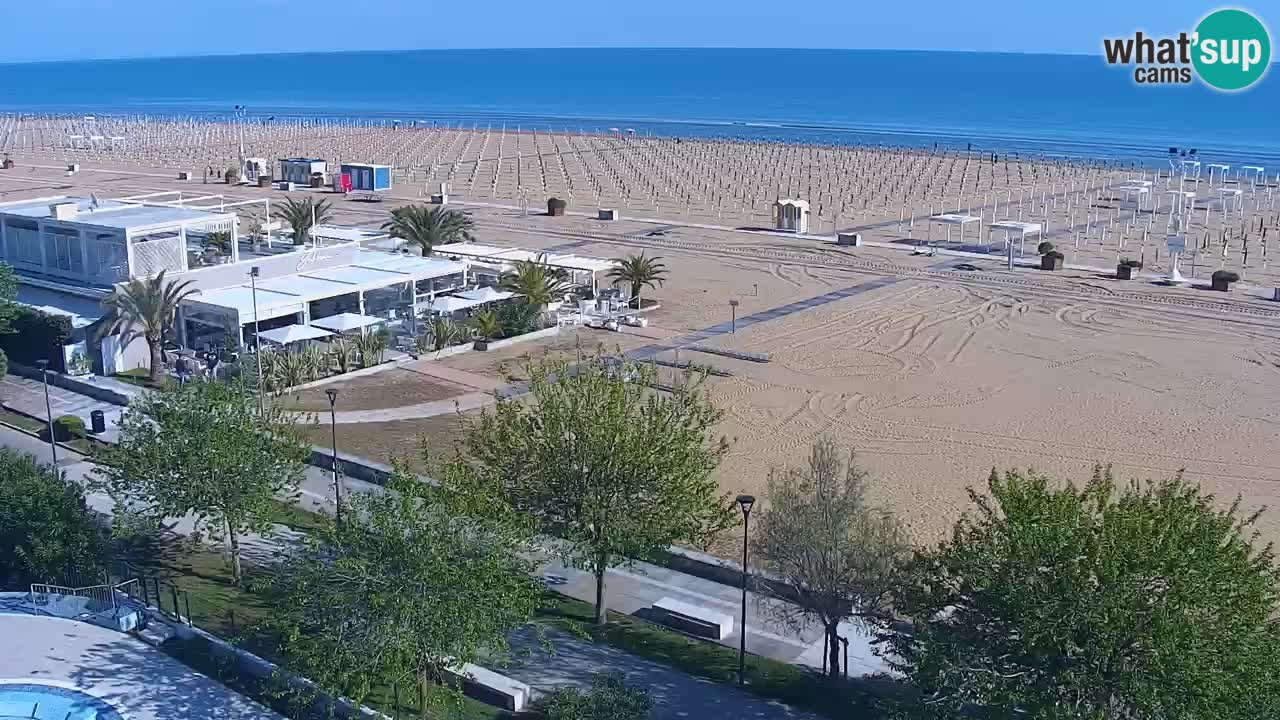 Webcam en vivo playa Bibione – vista desde Ashanti ApartHotel